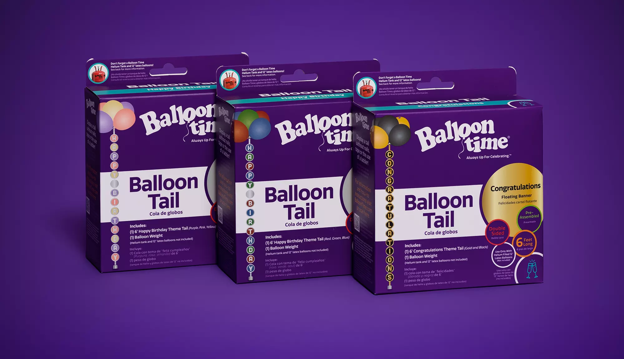 Balloon Tail boxes, variety of styles